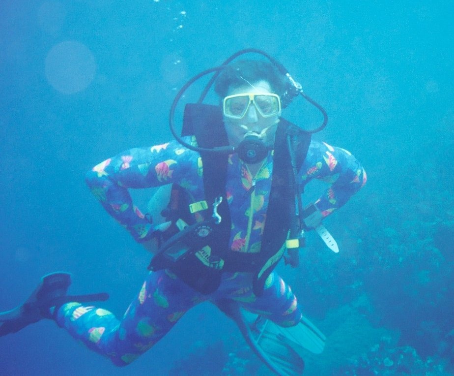 me in scuba
